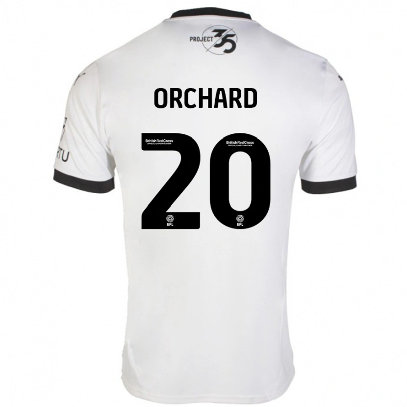 Danxen Donna Maglia Fern Orchard #20 Bianco Nero Kit Gara Away 2024/25 Maglietta