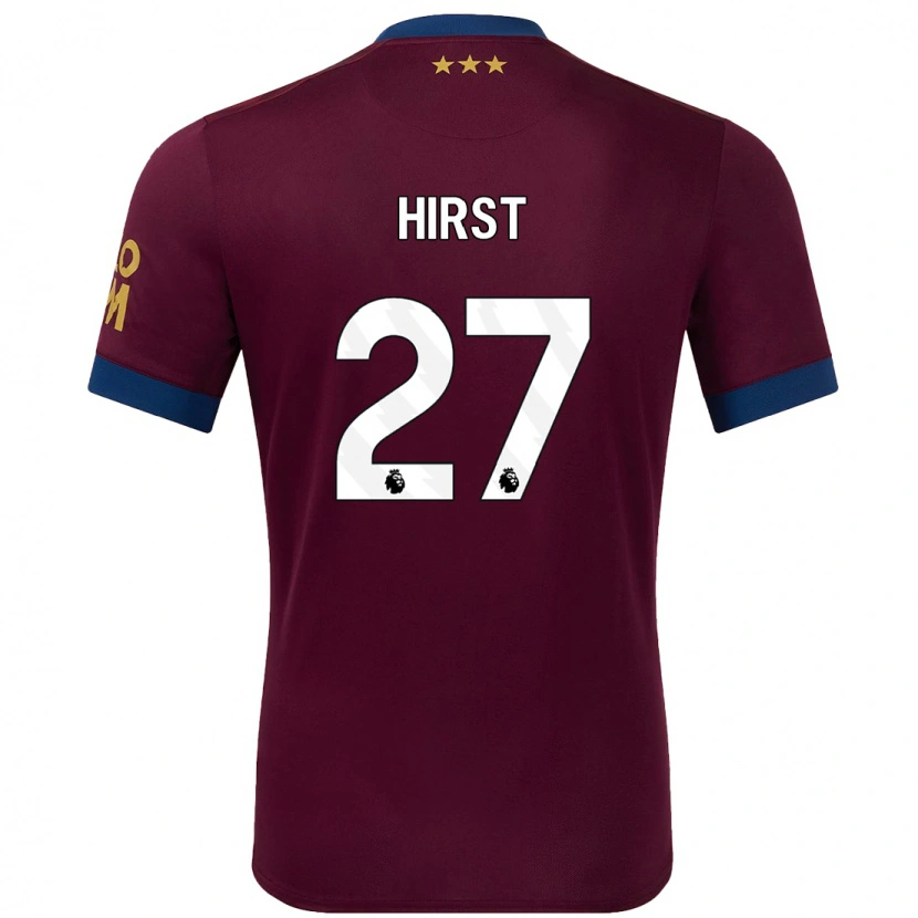 Danxen Donna Maglia George Hirst #27 Marrone Kit Gara Away 2024/25 Maglietta