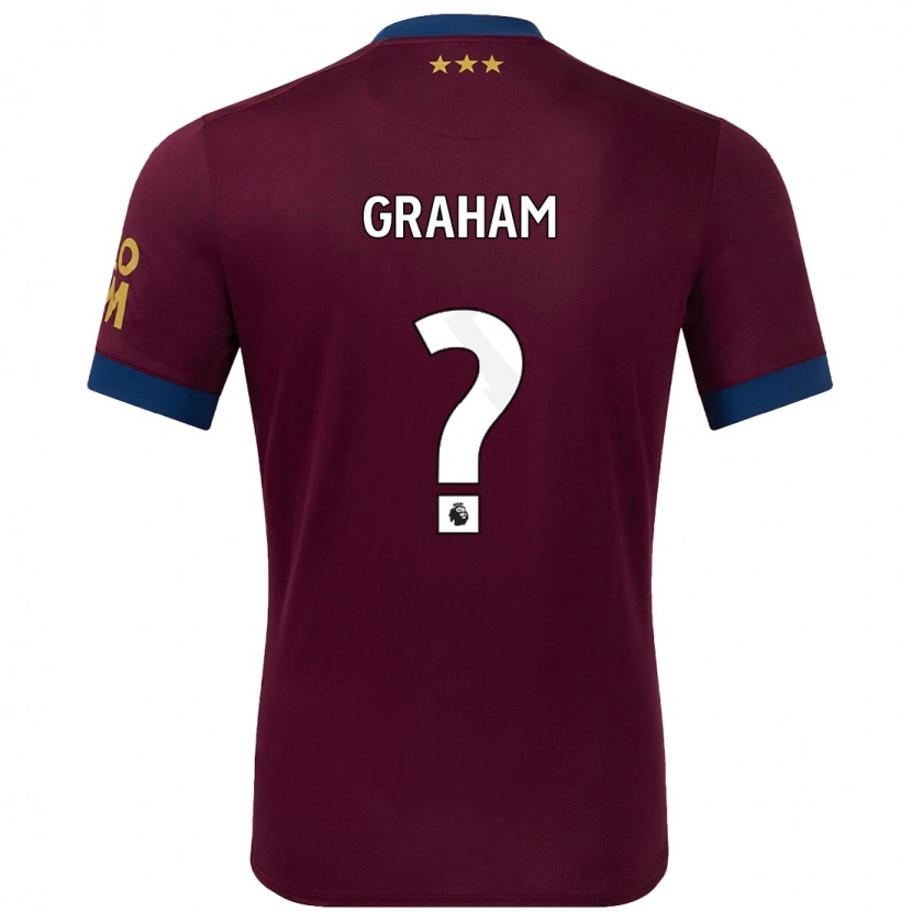 Danxen Donna Maglia Alex Graham #0 Marrone Kit Gara Away 2024/25 Maglietta