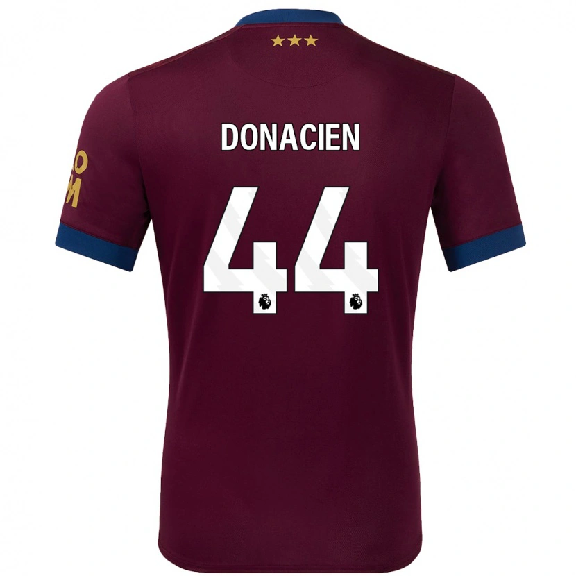 Danxen Donna Maglia Janoi Donacien #44 Marrone Kit Gara Away 2024/25 Maglietta
