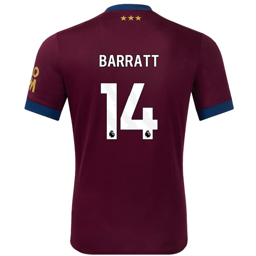 Danxen Donna Maglia Zoe Barratt #14 Marrone Kit Gara Away 2024/25 Maglietta