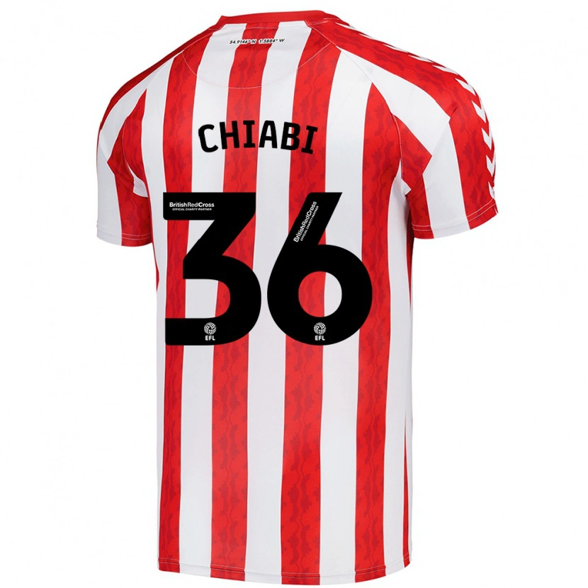 Danxen Bambino Maglia Tom Chiabi #36 Rosso Bianco Kit Gara Home 2024/25 Maglietta