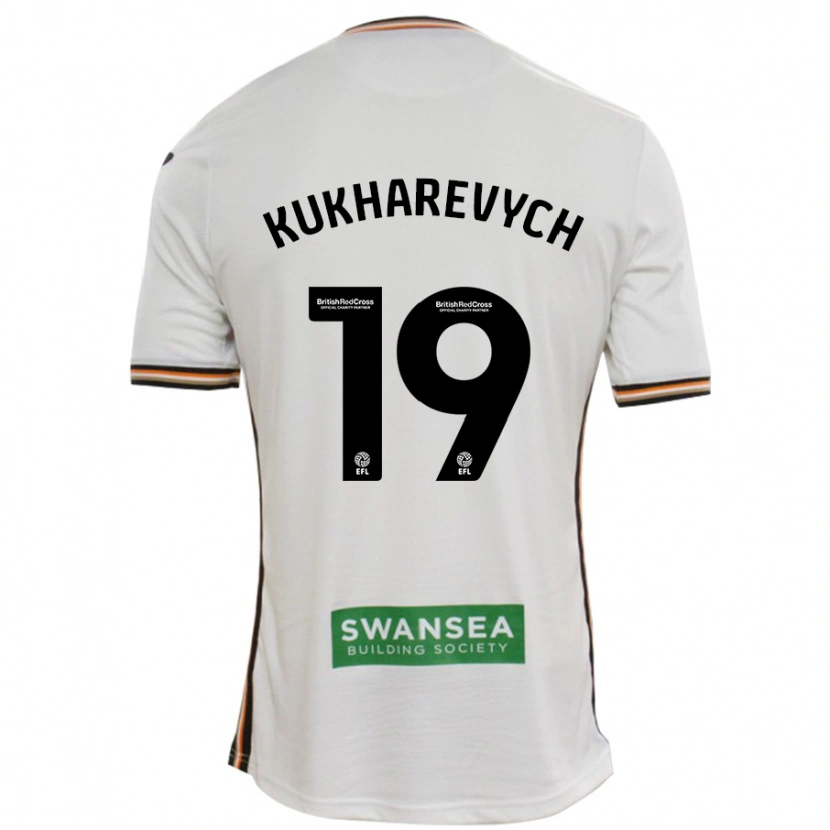 Danxen Bambino Maglia Mykola Kukharevych #19 Bianco Kit Gara Home 2024/25 Maglietta