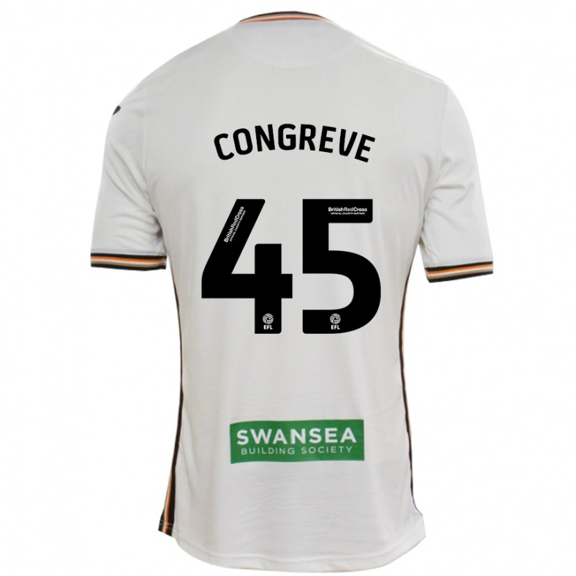 Danxen Bambino Maglia Cameron Congreve #45 Bianco Kit Gara Home 2024/25 Maglietta