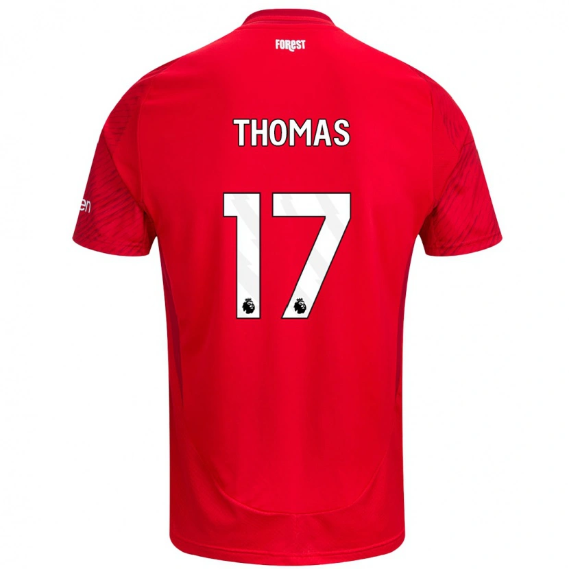 Danxen Bambino Maglia Freya Thomas #17 Rosso Bianco Kit Gara Home 2024/25 Maglietta