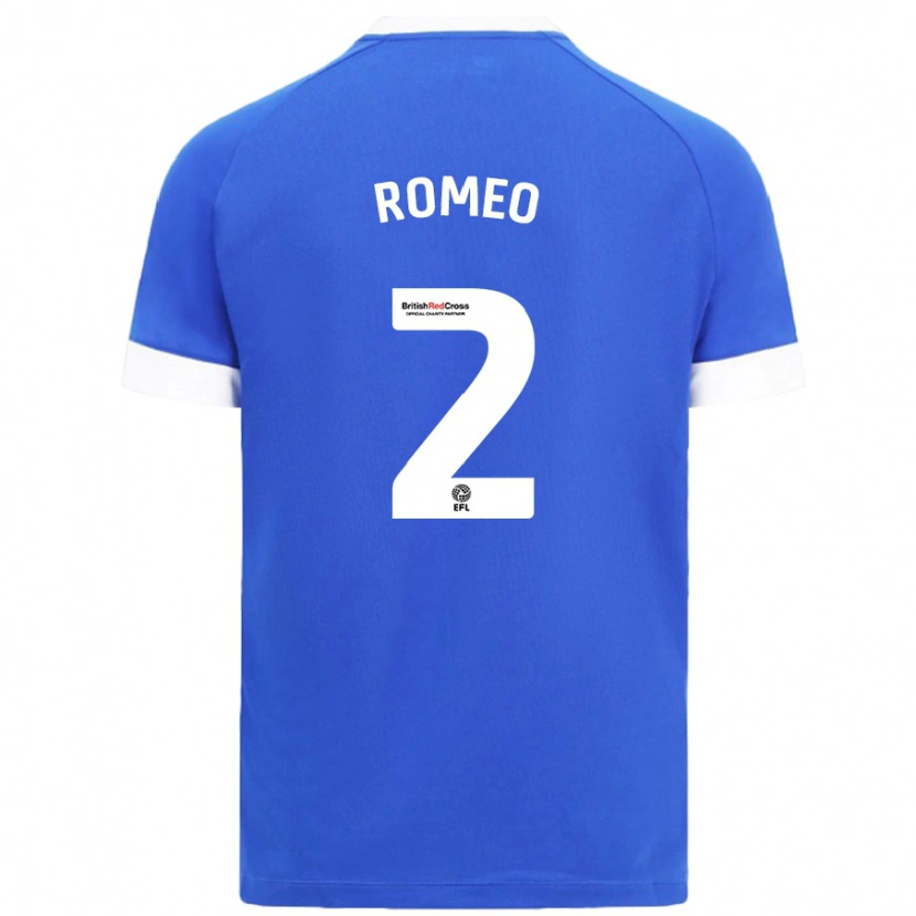 Danxen Bambino Maglia Mahlon Romeo #2 Azzurro Kit Gara Home 2024/25 Maglietta
