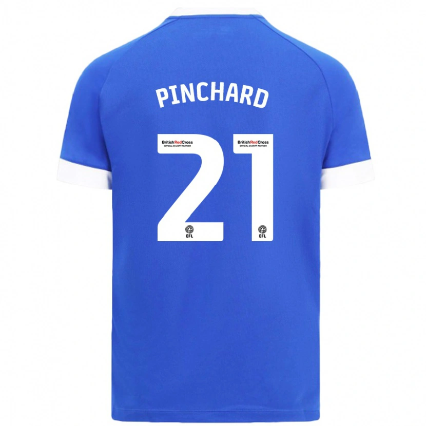 Danxen Bambino Maglia Cerys Pinchard #21 Azzurro Kit Gara Home 2024/25 Maglietta