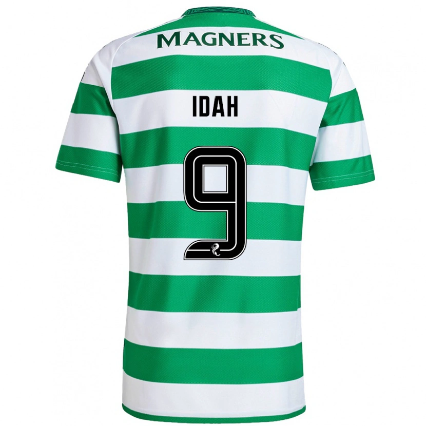 Danxen Bambino Maglia Adam Idah #9 Verde Bianco Kit Gara Home 2024/25 Maglietta