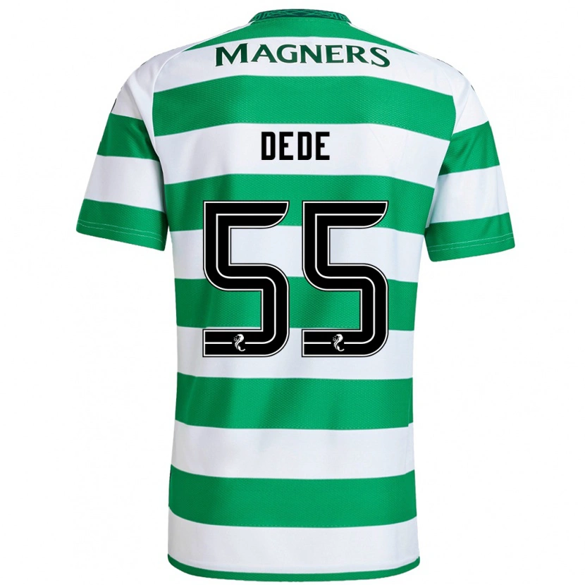 Danxen Bambino Maglia Josh Dede #55 Verde Bianco Kit Gara Home 2024/25 Maglietta