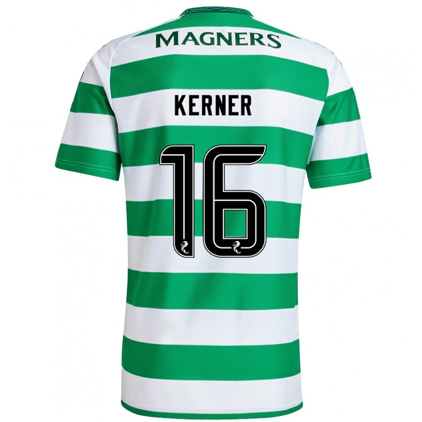 Danxen Bambino Maglia Hana Kerner #16 Verde Bianco Kit Gara Home 2024/25 Maglietta