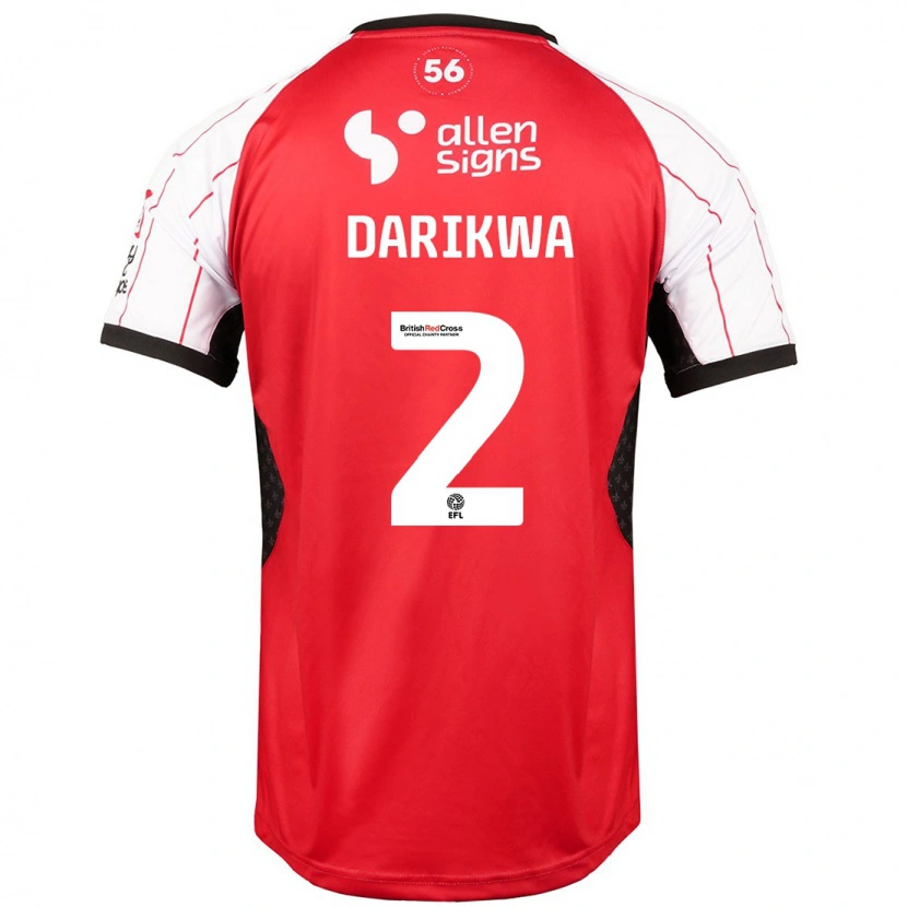 Danxen Bambino Maglia Tendayi Darikwa #2 Bianco Kit Gara Home 2024/25 Maglietta
