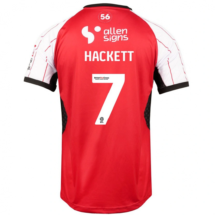 Danxen Bambino Maglia Reeco Hackett #7 Bianco Kit Gara Home 2024/25 Maglietta