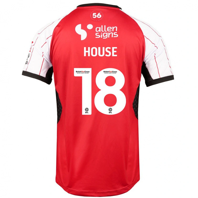 Danxen Bambino Maglia Ben House #18 Bianco Kit Gara Home 2024/25 Maglietta