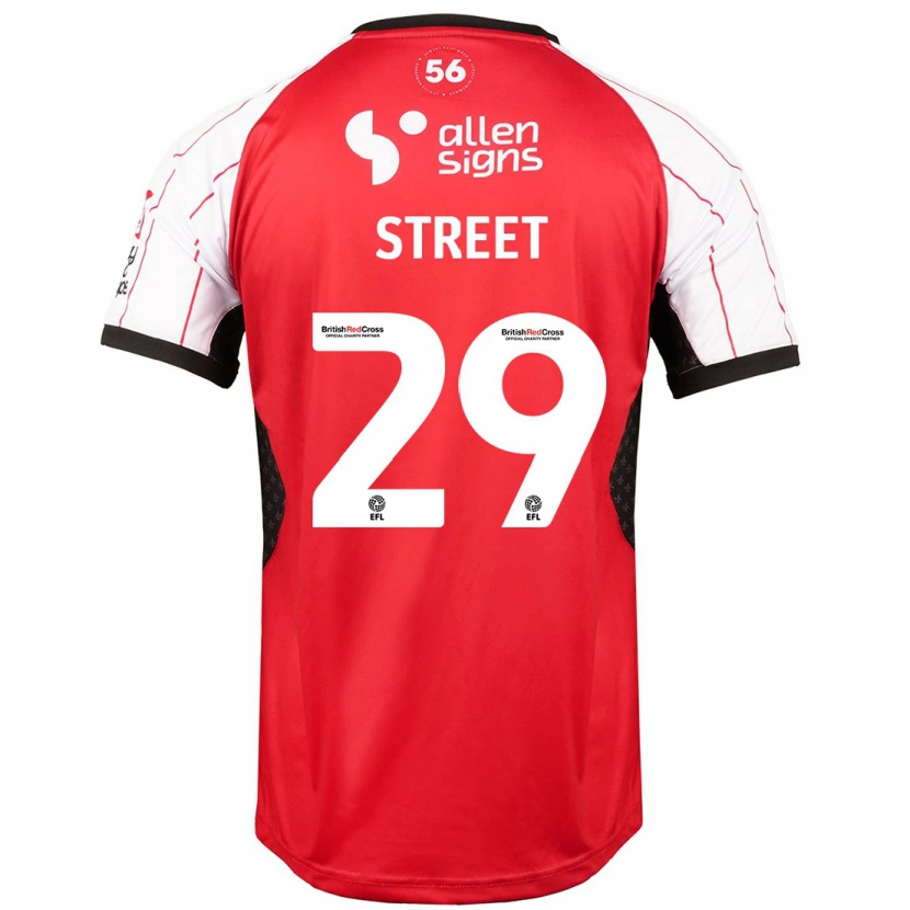Danxen Bambino Maglia Robert Street #29 Bianco Kit Gara Home 2024/25 Maglietta