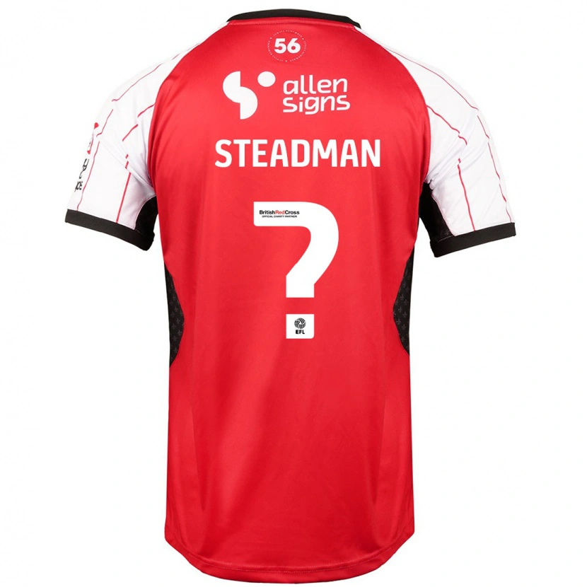 Danxen Bambino Maglia Jodie Steadman #0 Bianco Kit Gara Home 2024/25 Maglietta