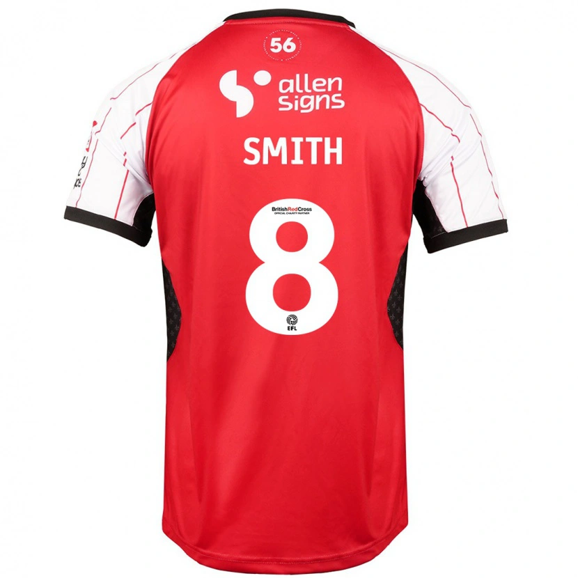 Danxen Bambino Maglia Alistair Smith #8 Bianco Kit Gara Home 2024/25 Maglietta