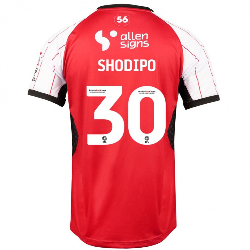 Danxen Bambino Maglia Olamide Shodipo #30 Bianco Kit Gara Home 2024/25 Maglietta