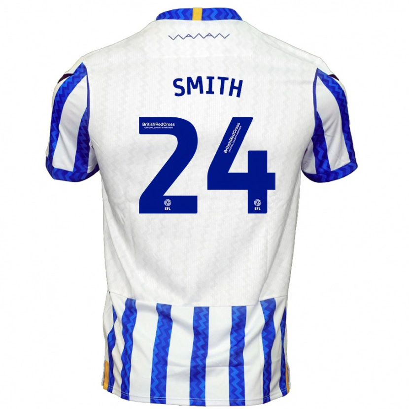 Danxen Bambino Maglia Michael Smith #24 Blu Bianco Kit Gara Home 2024/25 Maglietta