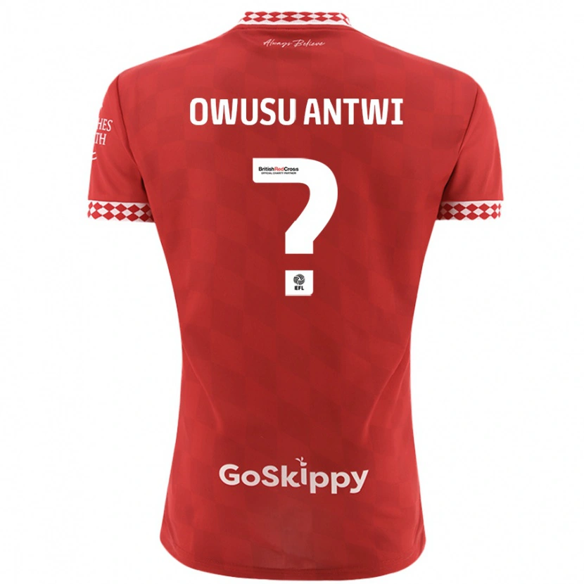 Danxen Bambino Maglia Filbert Owusu-Antwi #0 Rosso Kit Gara Home 2024/25 Maglietta