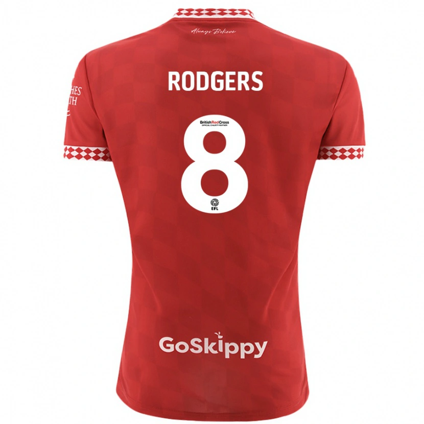 Danxen Bambino Maglia Amy Rodgers #8 Rosso Kit Gara Home 2024/25 Maglietta