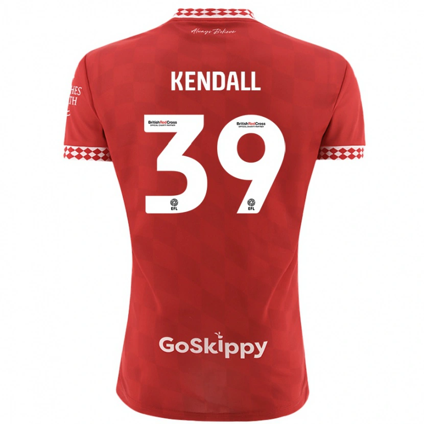 Danxen Bambino Maglia Maya Kendall #39 Rosso Kit Gara Home 2024/25 Maglietta