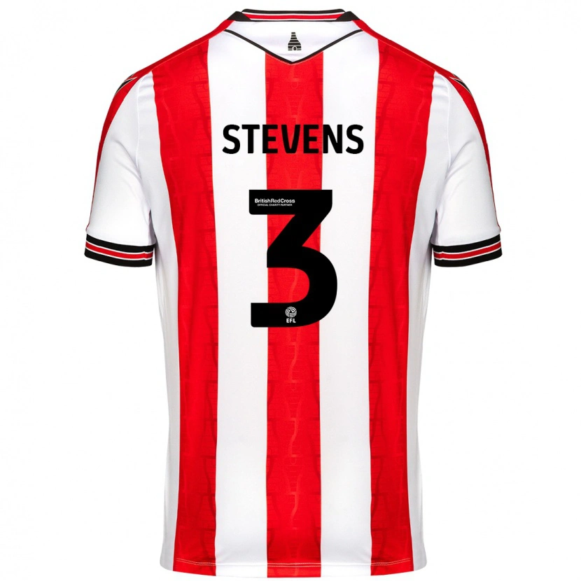 Danxen Bambino Maglia Enda Stevens #3 Rosso Bianco Kit Gara Home 2024/25 Maglietta