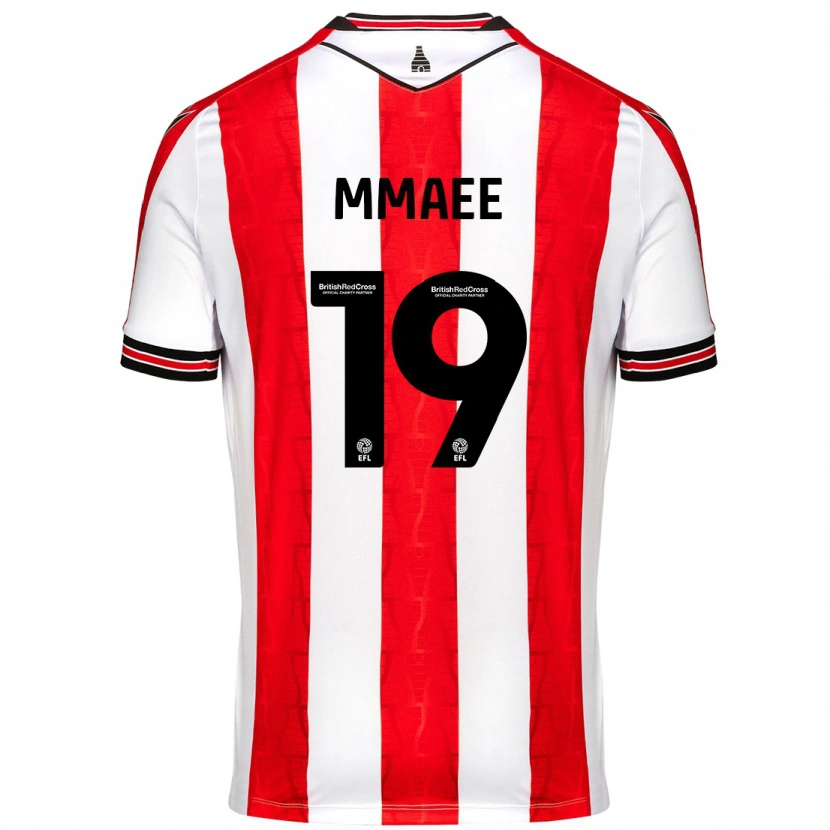 Danxen Bambino Maglia Ryan Mmaee #19 Rosso Bianco Kit Gara Home 2024/25 Maglietta