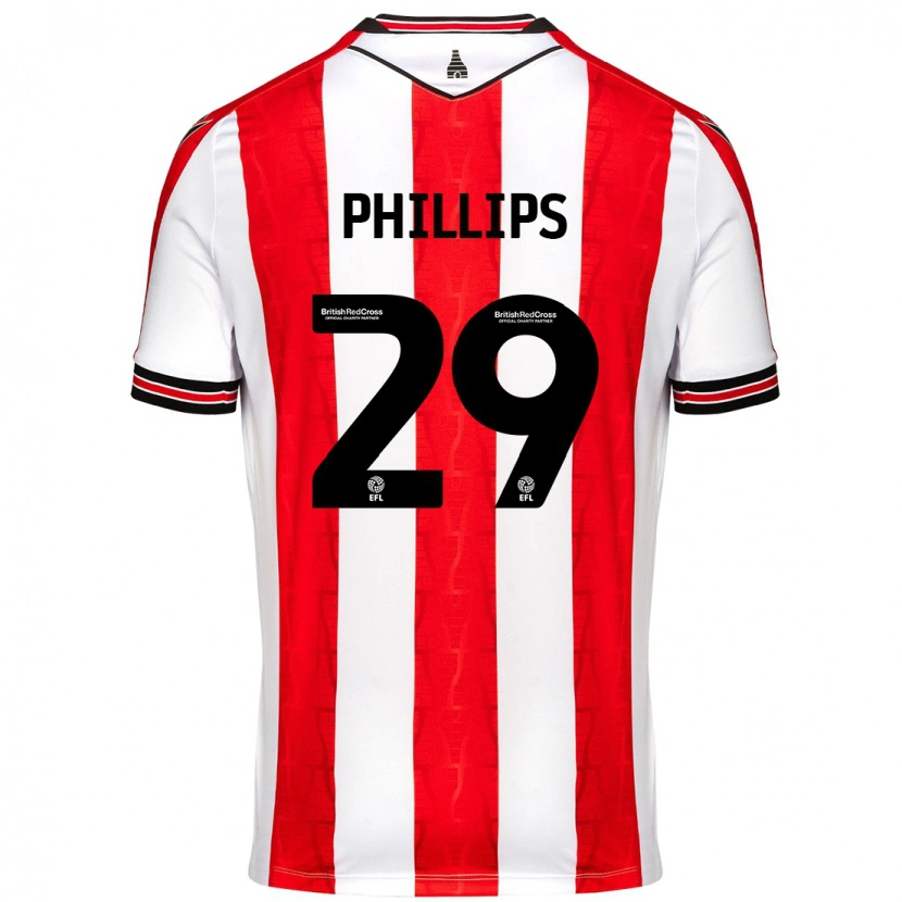 Danxen Bambino Maglia D'margio Wright-Phillips #29 Rosso Bianco Kit Gara Home 2024/25 Maglietta