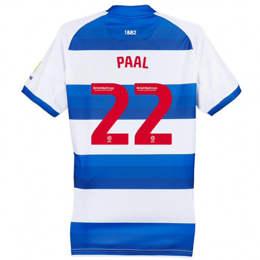 Danxen Bambino Maglia Kenneth Paal #22 Bianco Blu Kit Gara Home 2024/25 Maglietta