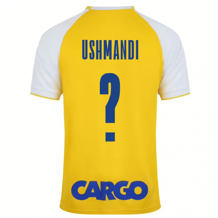 Danxen Bambino Maglia Anar Ushmandi #0 Giallo Bianco Kit Gara Home 2024/25 Maglietta