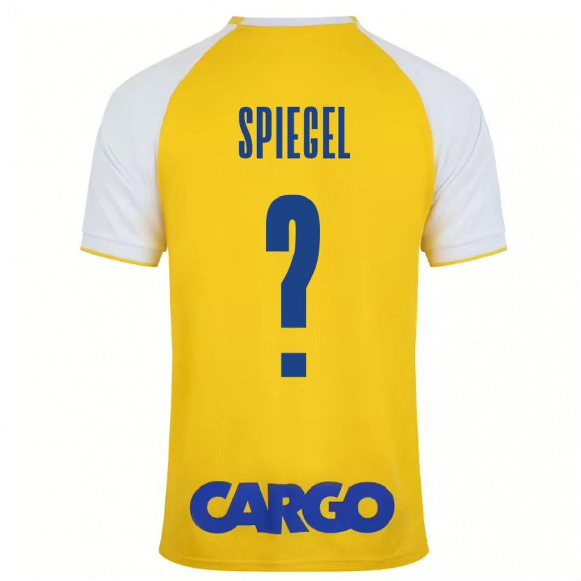 Danxen Bambino Maglia Liran Shpigel #0 Giallo Bianco Kit Gara Home 2024/25 Maglietta