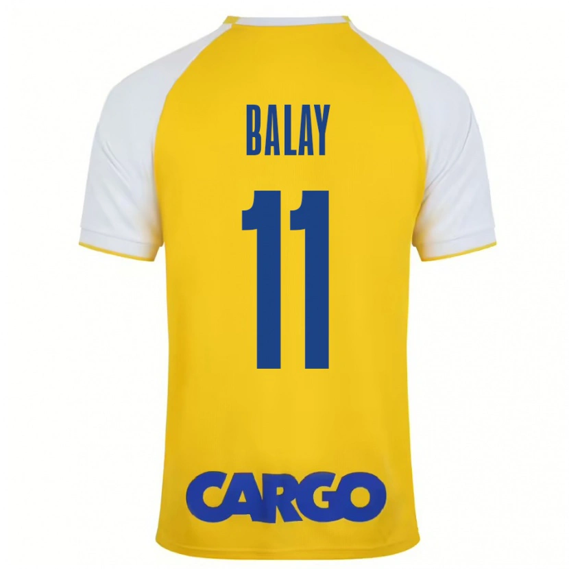 Danxen Bambino Maglia Yehuda Balay #11 Giallo Bianco Kit Gara Home 2024/25 Maglietta