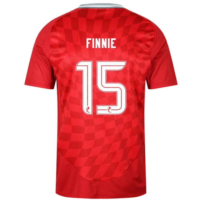 Danxen Bambino Maglia Maddison Finnie #15 Rosso Kit Gara Home 2024/25 Maglietta