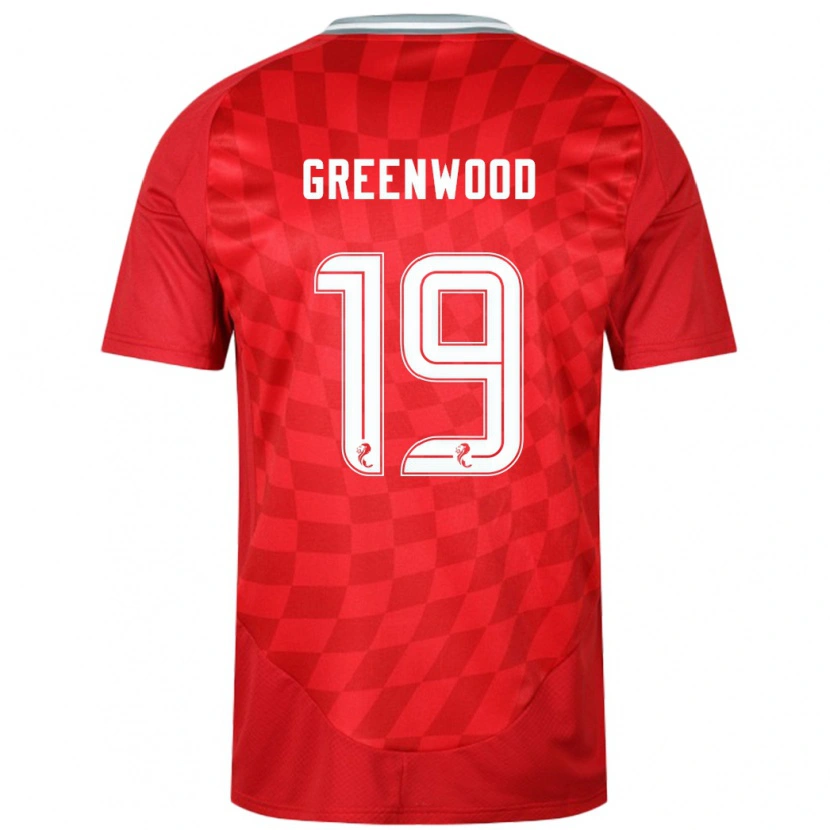 Danxen Bambino Maglia Brodie Greenwood #19 Rosso Kit Gara Home 2024/25 Maglietta