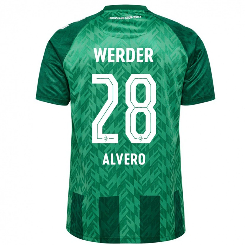 Danxen Bambino Maglia Skelly Alvero #28 Verde Kit Gara Home 2024/25 Maglietta