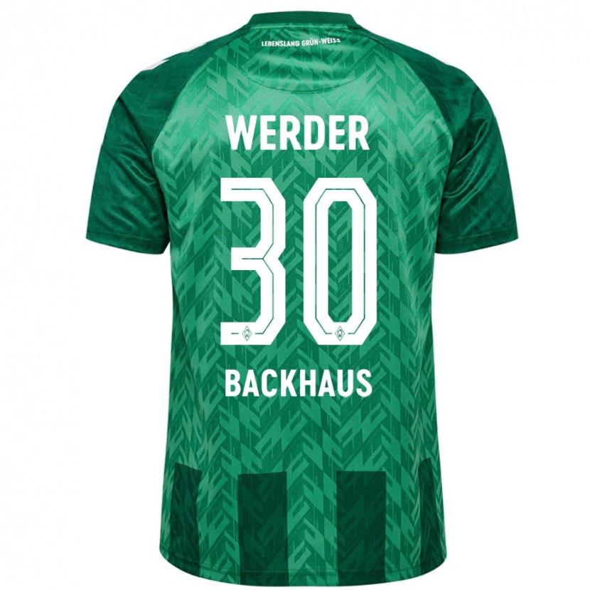Danxen Bambino Maglia Mio Backhaus #30 Verde Kit Gara Home 2024/25 Maglietta