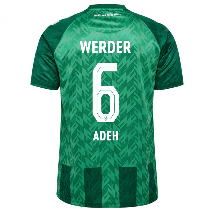 Danxen Bambino Maglia Wesley Adeh #6 Verde Kit Gara Home 2024/25 Maglietta