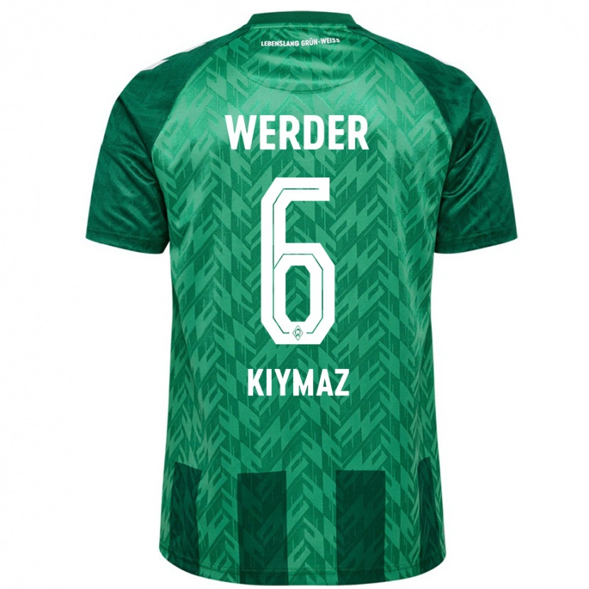 Danxen Bambino Maglia Anil Kiymaz #6 Verde Kit Gara Home 2024/25 Maglietta