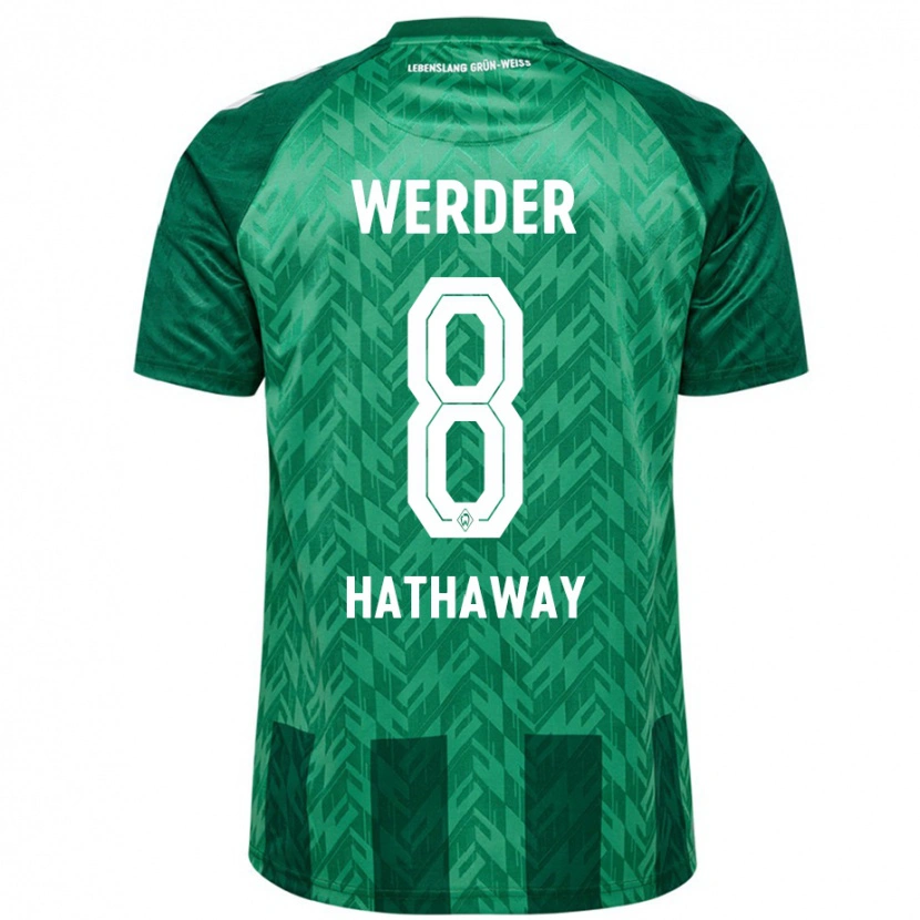 Danxen Bambino Maglia Max Hathaway #8 Verde Kit Gara Home 2024/25 Maglietta