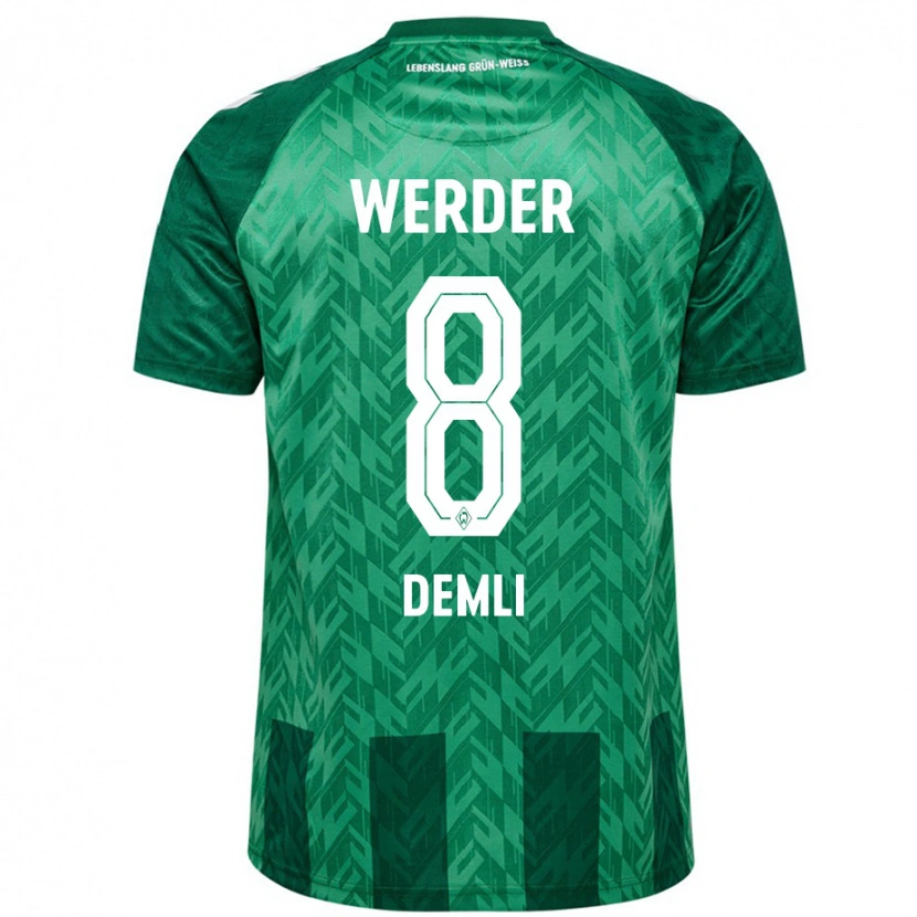 Danxen Bambino Maglia Barzan Demli #8 Verde Kit Gara Home 2024/25 Maglietta