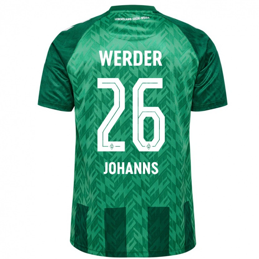 Danxen Bambino Maglia Lennart Johanns #26 Verde Kit Gara Home 2024/25 Maglietta