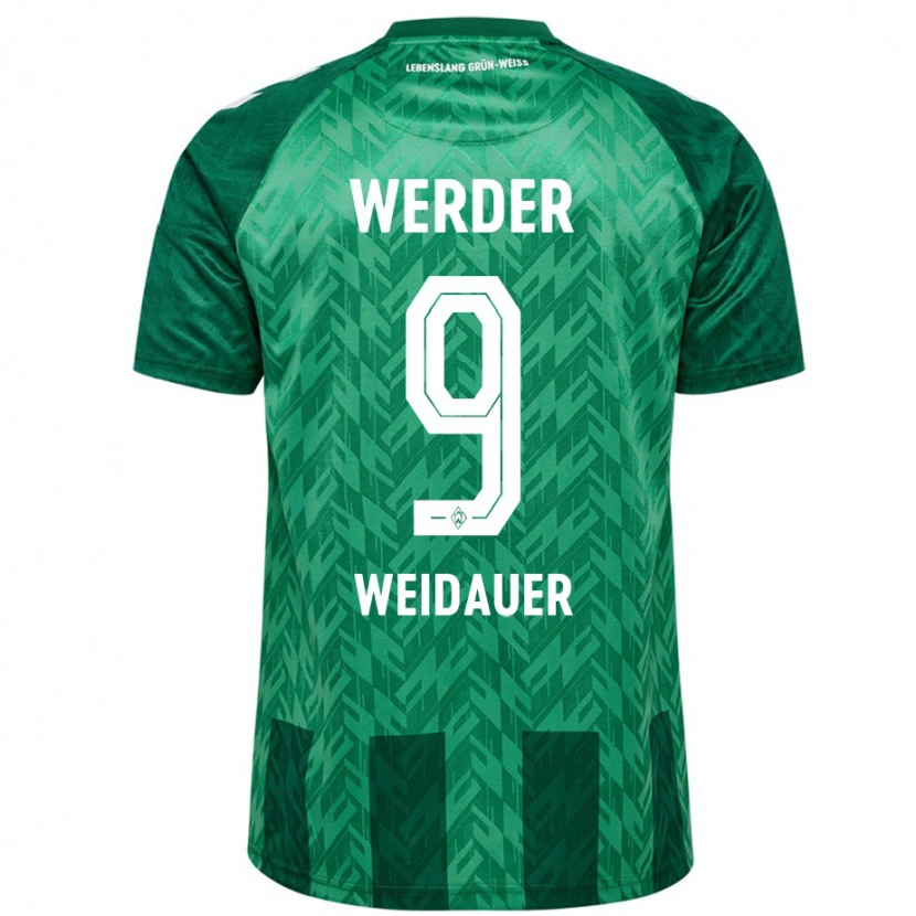 Danxen Bambino Maglia Sophie Weidauer #9 Verde Kit Gara Home 2024/25 Maglietta