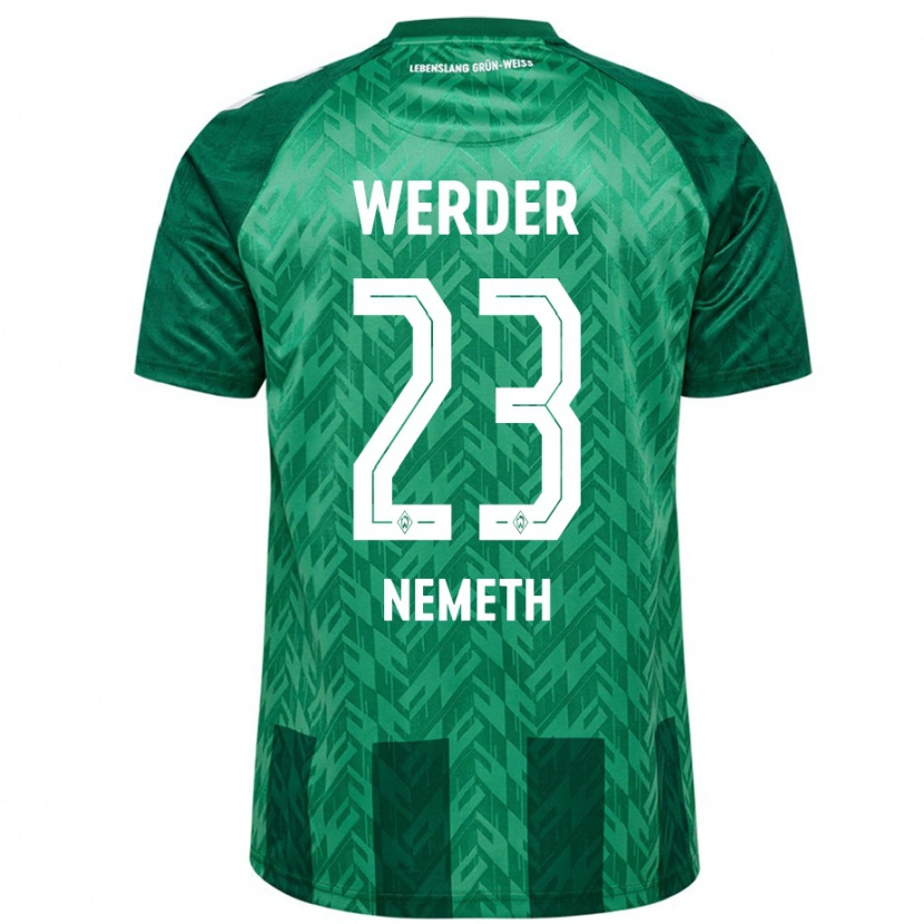Danxen Bambino Maglia Hanna Németh #23 Verde Kit Gara Home 2024/25 Maglietta
