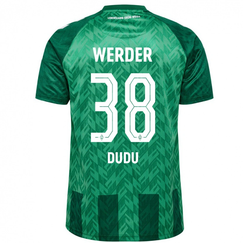 Danxen Bambino Maglia Dudu #38 Verde Kit Gara Home 2024/25 Maglietta