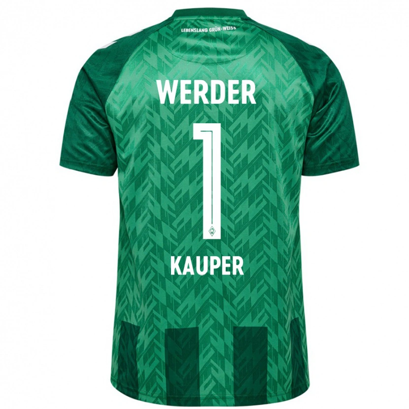Danxen Bambino Maglia Ben Käuper #1 Verde Kit Gara Home 2024/25 Maglietta