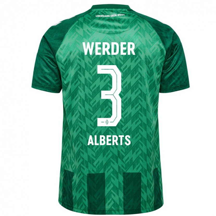 Danxen Bambino Maglia Christopher Alberts #3 Verde Kit Gara Home 2024/25 Maglietta