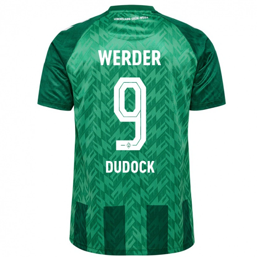 Danxen Bambino Maglia Joshua Dudock #9 Verde Kit Gara Home 2024/25 Maglietta