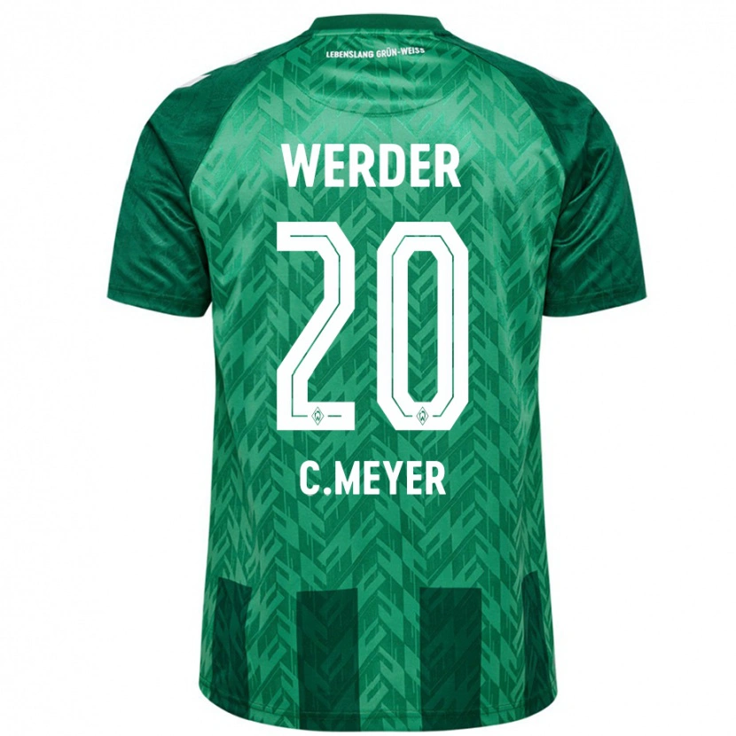 Danxen Bambino Maglia Christin Meyer #20 Verde Kit Gara Home 2024/25 Maglietta