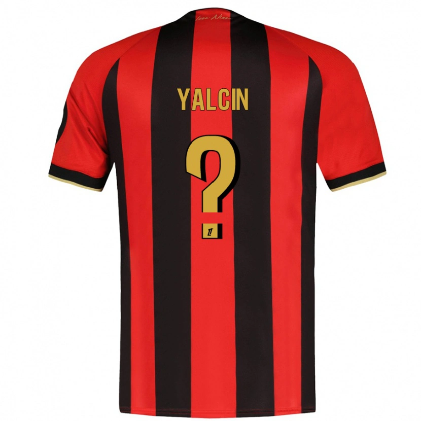 Danxen Bambino Maglia Noah Yalcin #0 Rosso Nero Kit Gara Home 2024/25 Maglietta