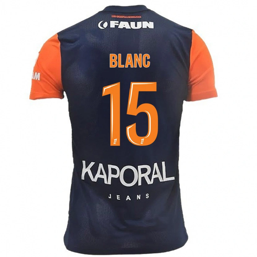 Danxen Bambino Maglia Cyrielle Blanc #15 Blu Navy Arancione Kit Gara Home 2024/25 Maglietta